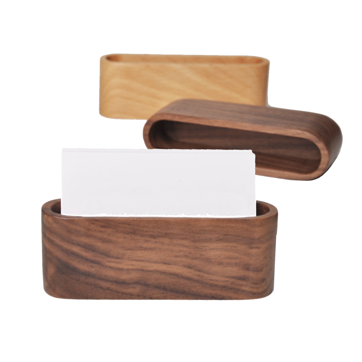 Classic Wooden Name Card Holder